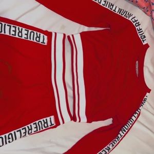 True religion skirt two piece !